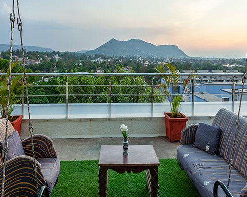 Palmview villa balcony